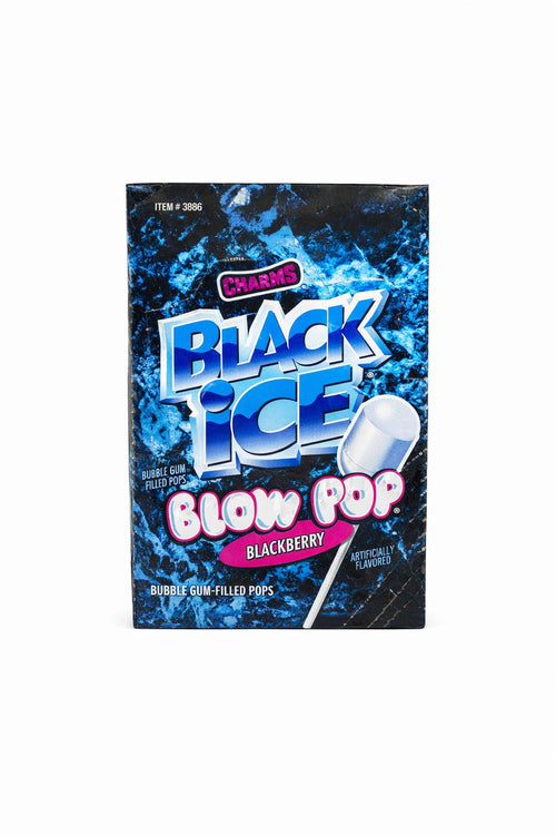 Charms Black Ice Blow Pops Blackberry Flavor (18.4g) (48ct)