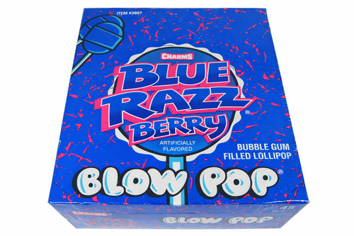 CHARMS Blow Pops Blue Razz Berry Flavor (18.4g) (48ct)
