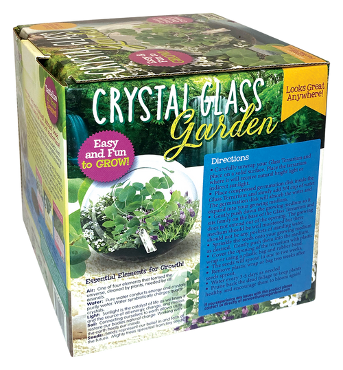 Crystal Glass Garden Seed Starting Terrarium