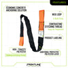 Frontline COSL Concrete Embed Anchor Strap with Looped Ends 4'