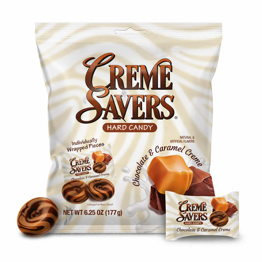 Creme Savers Hard Candy Chocolate and Caramel Creme 6ct (6.25oz)
