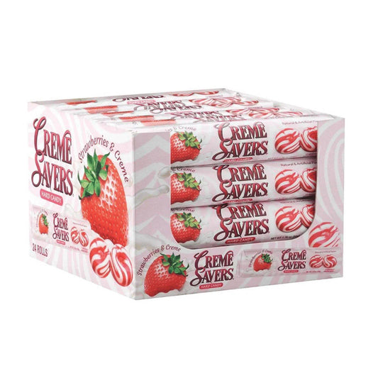 Creme Savers Strawberries & Cream Candy (50gx24ct.)