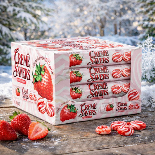 Creme Savers Strawberries & Cream Candy (50gx24ct.)