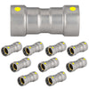 1-1/2" Carbon Press Coupling W/Stop