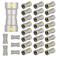 1/2" Carbon Press Coupling W/Stop