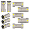 1-1/2" Carbon Press Coupling, No Stop