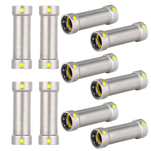 1-1/2" Carbon Press Extended Coupling, No Stop