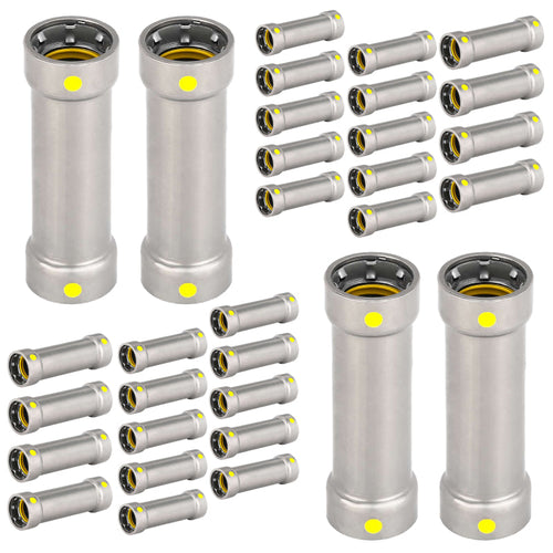 1/2" Carbon Press Extended Coupling, No Stop