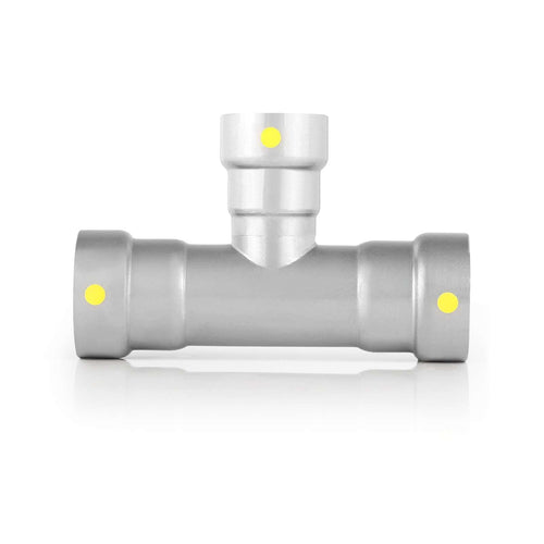 1" x 1" x 3/4" Carbon Press Tee