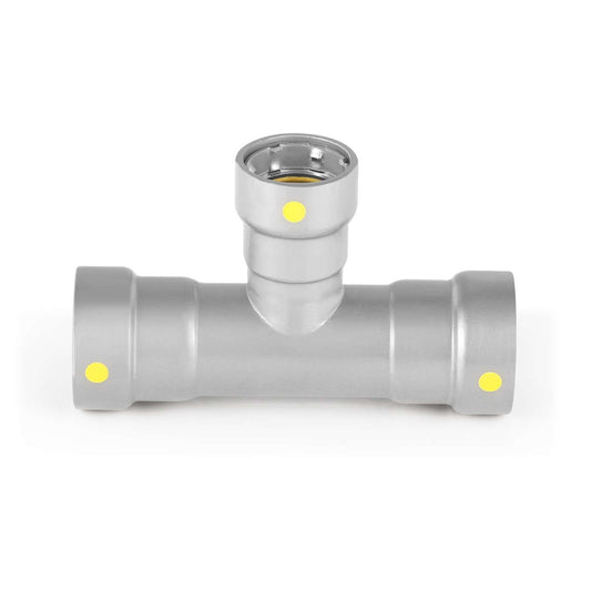 2" x 2" x 1" Carbon Press Tee