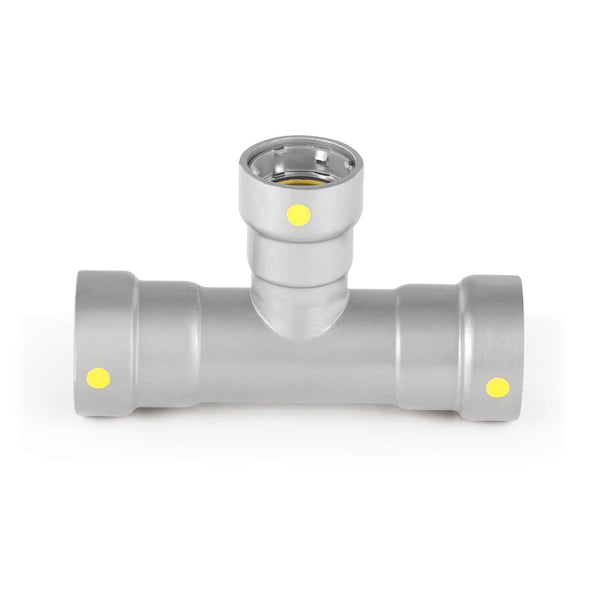 2" x 2" x 1" Carbon Press Tee