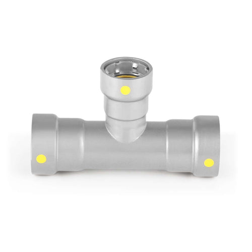 1" x 1" x 3/4" Carbon Press Tee