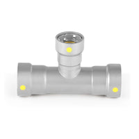 1-1/4" x 1-1/4" x 1" Carbon Press Tee