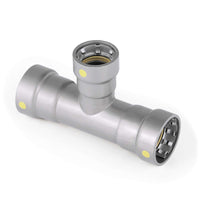 1-1/4" x 1-1/4" x 1" Carbon Press Tee