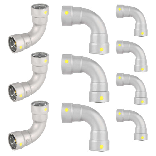 1-1/4" Carbon Press 90° Elbow
