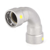 1/2" Carbon Press 90° Elbow
