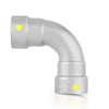 1/2" Carbon Press 90° Elbow