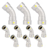 1-1/2" Carbon Press 45° Elbow