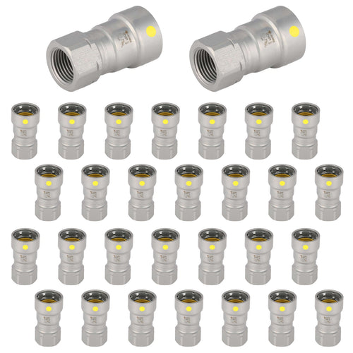 1" Carbon Press x 1/2" Female Adapter