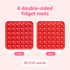 6 Extra CVC Fidget Mats (Word Pop)