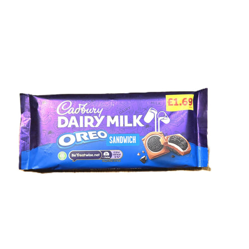 Cadbury Dairy Milk Oreo Sandwich Chocolate Bar-Oreo Cadbury Dairymilk Collab (UK)