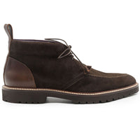 Zelli Italia 46-605-NIC CAMPO HIGH Italian Sueded Goatskin Chukka Boot, Nicotine