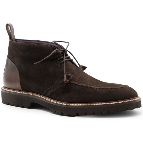 Zelli Italia 46-605-NIC CAMPO HIGH Italian Sueded Goatskin Chukka Boot, Nicotine