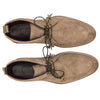 46-605-TPE CAMPO HIGH Italian Sueded Goatskin Chukka Boot, Taupe