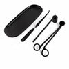 3-Piece Candle Care Kit | Matte Black | Wick Trimmers, Snuffer, and Wick Hook