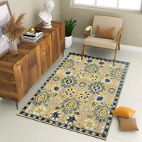 Premium Hand-Tufted Rug Made of 100% Wool  - Cankiri Garden - 5x8 Feet