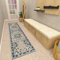 Premium Hand-Tufted Rug Made of 100% Wool  - Cankiri Garden - 2x8 Feet
