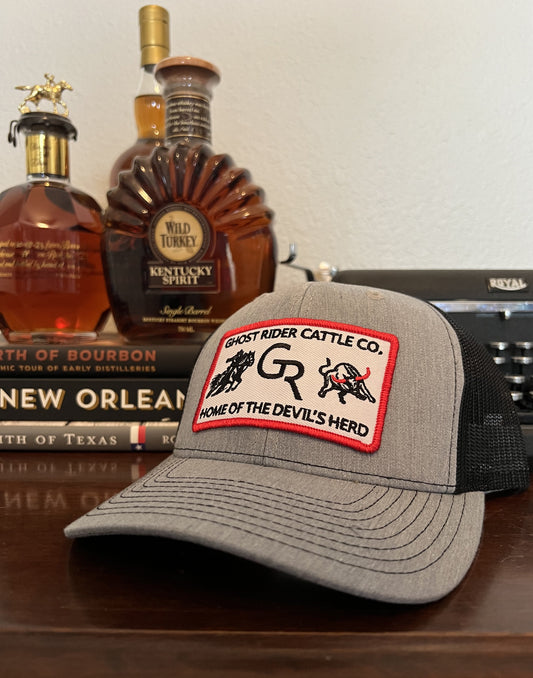 American Duke Apparel Company Ghost Rider Cattle Co. - Grey & Black