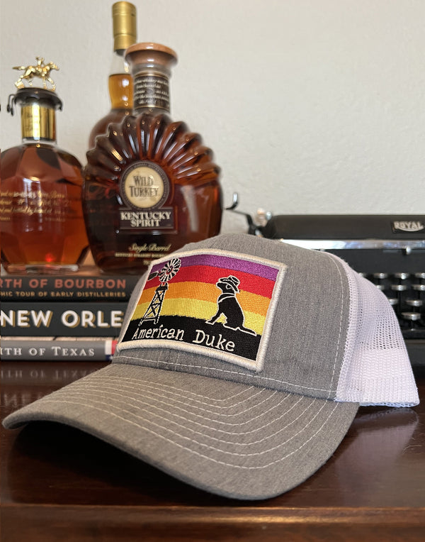 American Duke Apparel Company Ranch Sunset Cap - Grey & White