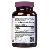 Bluebonnet Nutrition Folic Acid 400 mg - 90 Vegetable Capsules