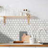 Carrara White Marble Hexagon 2" Polished Mosaic Floor and Wall Tile - Livfloors Collection