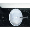 Carrara White Marble Natural Stone Oval Vessel Above Vanity Bathroom Sink