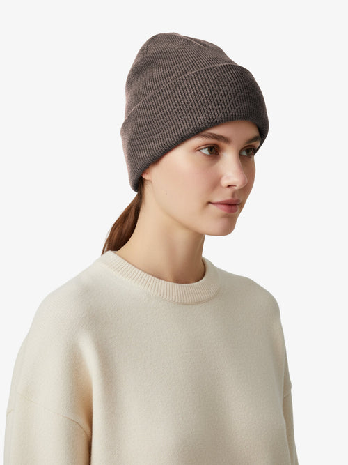 Cashmere Cuff Beanie - Desert Taupe