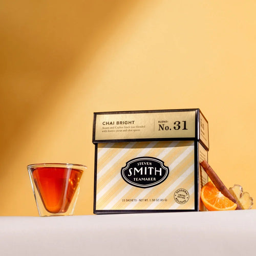 SMITH TEAMAKER - CHAI BRIGHT SEASONAL BLACK TEA BLEND NO. 31 (15 TEA BAGS, 1.69 OZ)