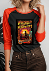 Whiskey Bent and Heaven Sent 3\4 Sleeve Baseball Tee