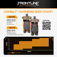 Frontline K100-62R Combat Compliance Kit - Harness, 6' Double Rebar Hook Leg Lanyard and Drawstring Bag