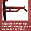 Compact Half Cage Complete Weight Kit - Muscle D Fitness - Storage Squat Rack Adjustable - Dip Handles