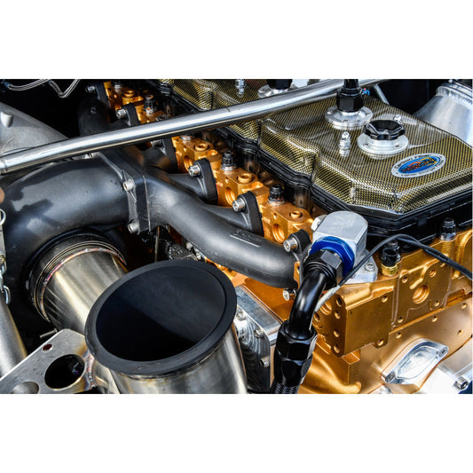 Competition T-6 24V 0* Stainless Diesel Exhaust Manifold