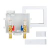 1/2" Copper Press Inlet, Washing Machine Outlet Box, with Copper Water Hammer Arrestor, Center Drain Plumbingsell