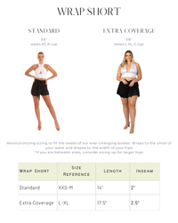 Wrap Short Satin