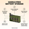 12 AA Pack Battery Caddy (Military Green)