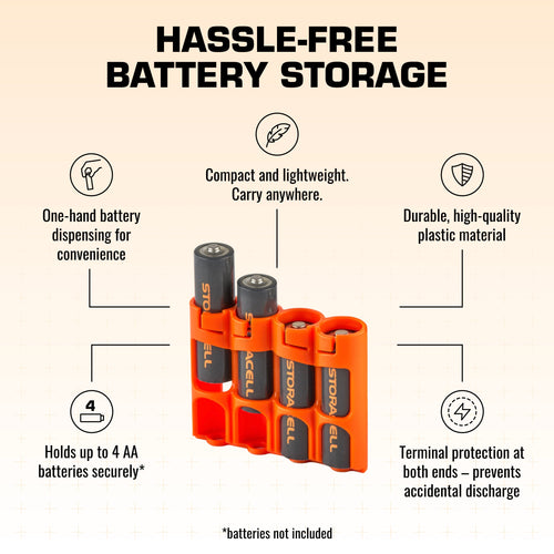 Slimline AA 4 Pack (Orange)