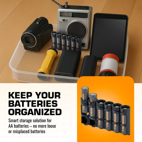 Slimline AA 6 Pack (Black)