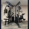 Megatron Corner Gym - Muscle D Fitness - Leg Extension/Leg Curl - Cable Fly - Functional Column - Chest Press - Seated Row - Lat Pulldown