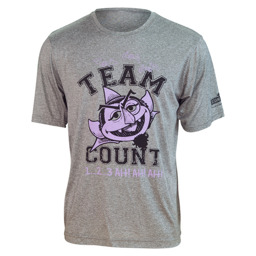 Sesame Street TEAM COUNT "1...2...3 Ah! Ah! Ah!" Tech Shirt (S, M, L, XL, 2XL)
