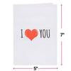 I Love U Bear Pop Up Card - 5" x 7"